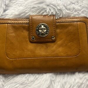 Marc by Marc Jacobs Camel Leather Turn- lock Wallet